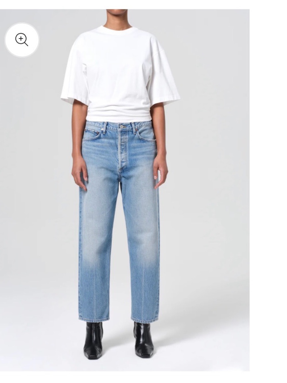 Agolde Light Blue Straight Leg Jeans